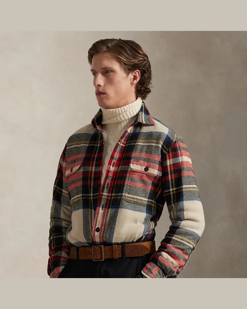 Ralph Lauren Classic-Fit Flanell-Arbeitshemd Cream