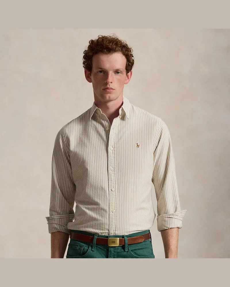 Ralph Lauren Slim-Fit Oxfordhemd Tan