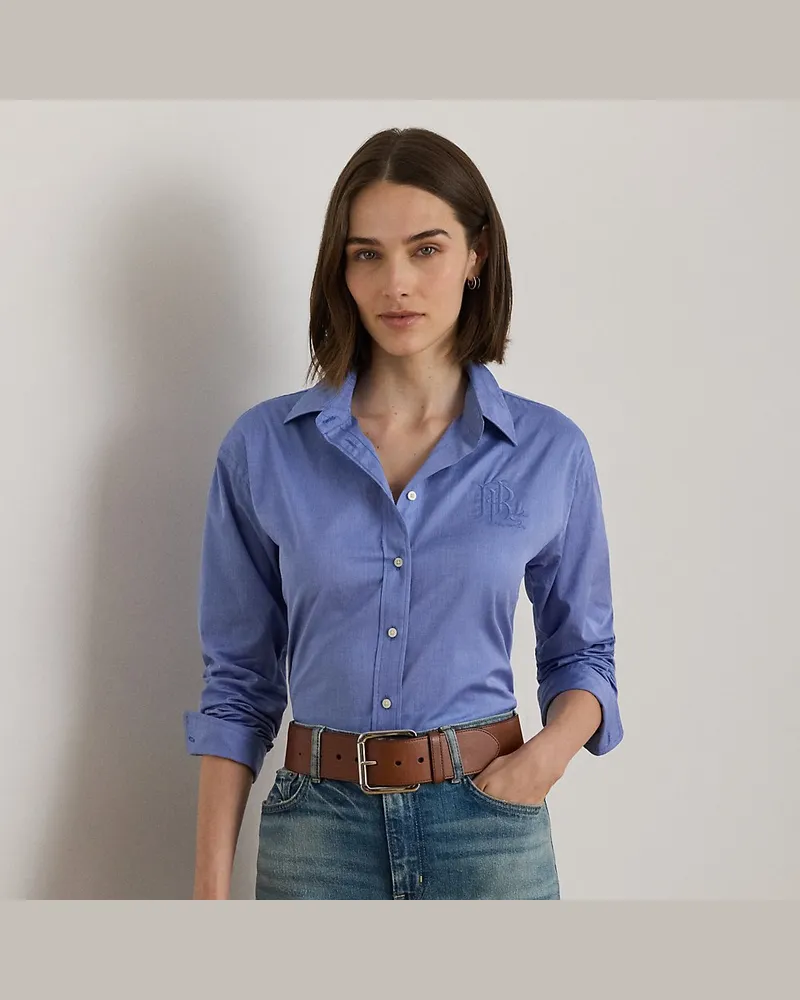 Ralph Lauren Relaxed-Fit-Hemd aus Baumwolle Blue