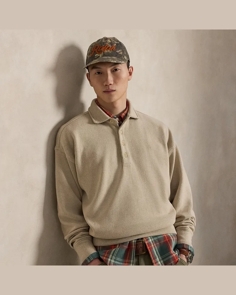 Ralph Lauren Relaxed-Fit Polo-Rippenstrickpullover Tan