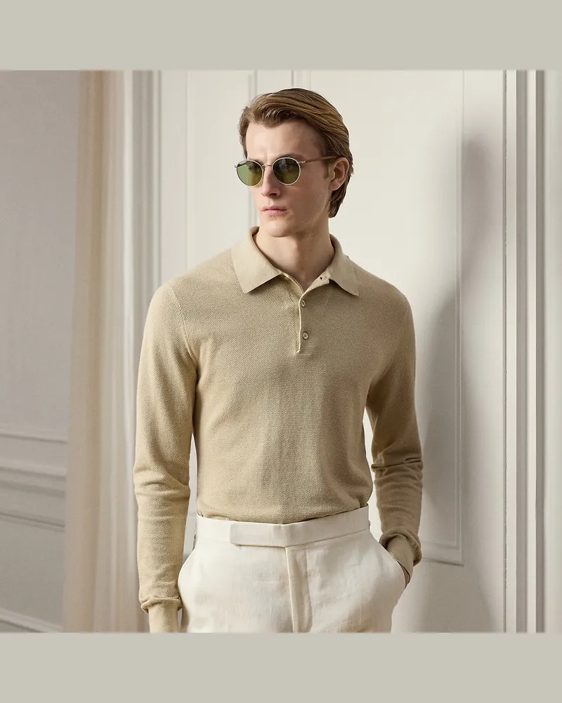 Ralph Lauren Polo-Pullover aus Seidenmischung Brown