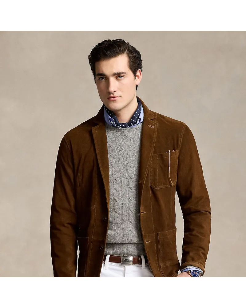 Ralph Lauren Wildlederjacke Brown