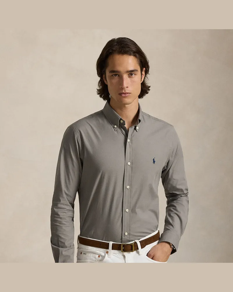 Ralph Lauren Slim-Fit Hemd aus Stretchpopeline Grey