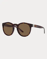 Ralph Lauren Sonnenbrille Bedford mit Steigbügel Brown