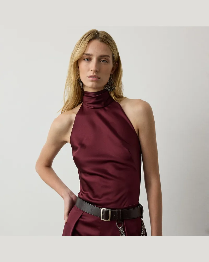 Ralph Lauren Oberteil Chilton aus Satin Red