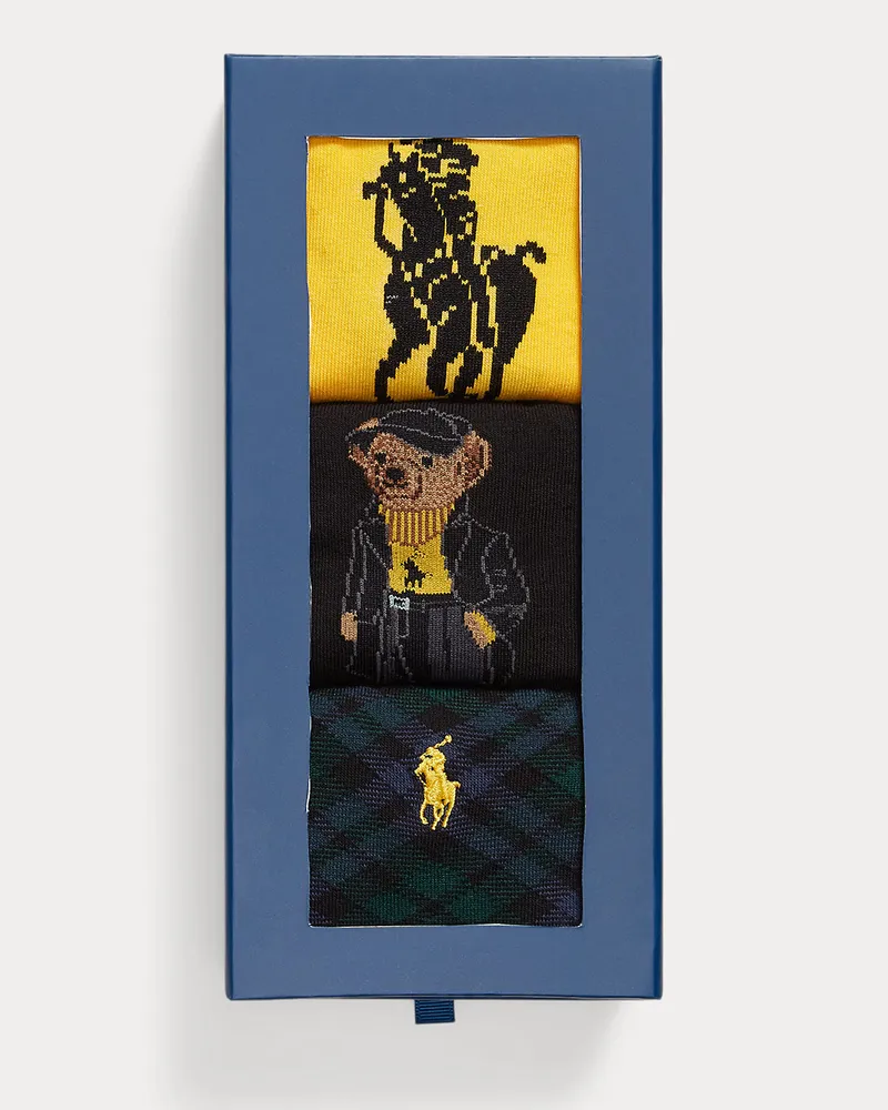 Ralph Lauren 3er-Pack Crew-Socken als Geschenkset Multi