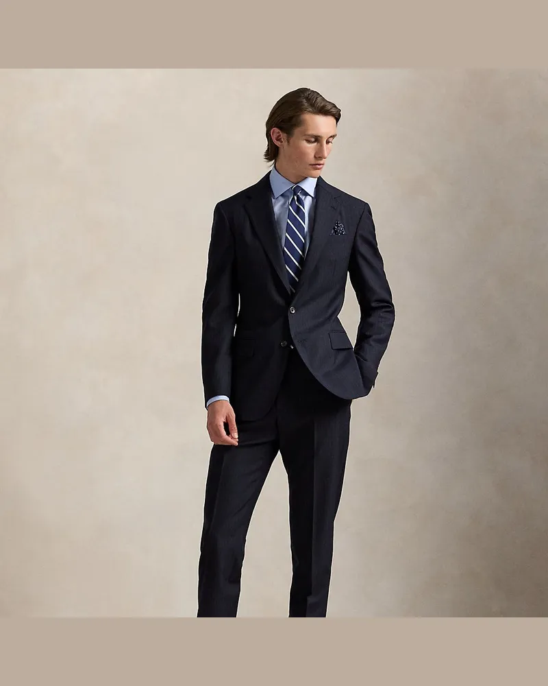 Ralph Lauren Polo-Wollanzug mit Nadelstreifen Blue
