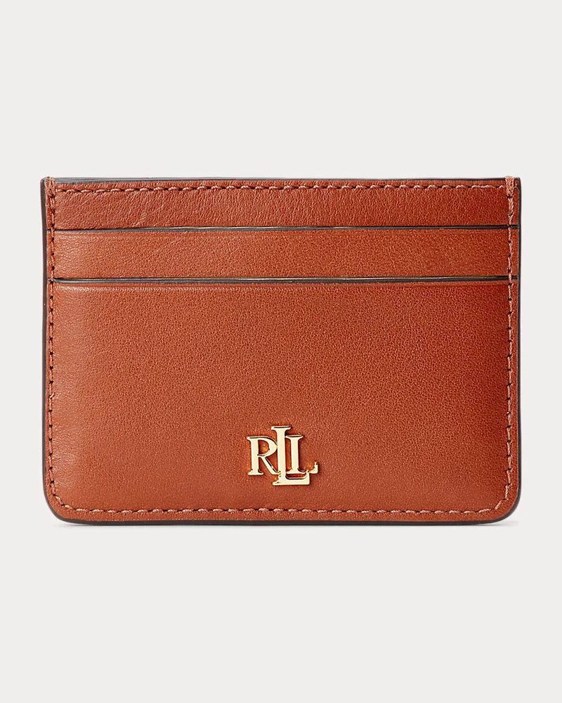 Ralph Lauren Kartenetui aus Leder Brown