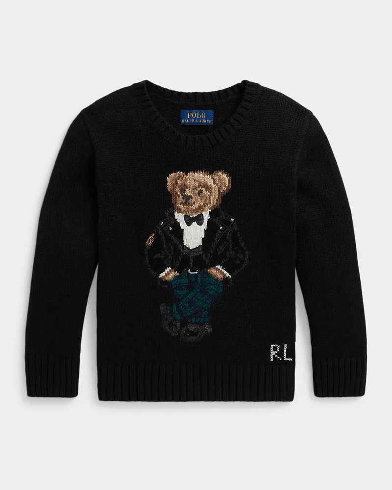 Ralph Lauren Pullover mit Polo Bear Black