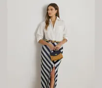 Gestreifter Pailletten-Bleistiftrock