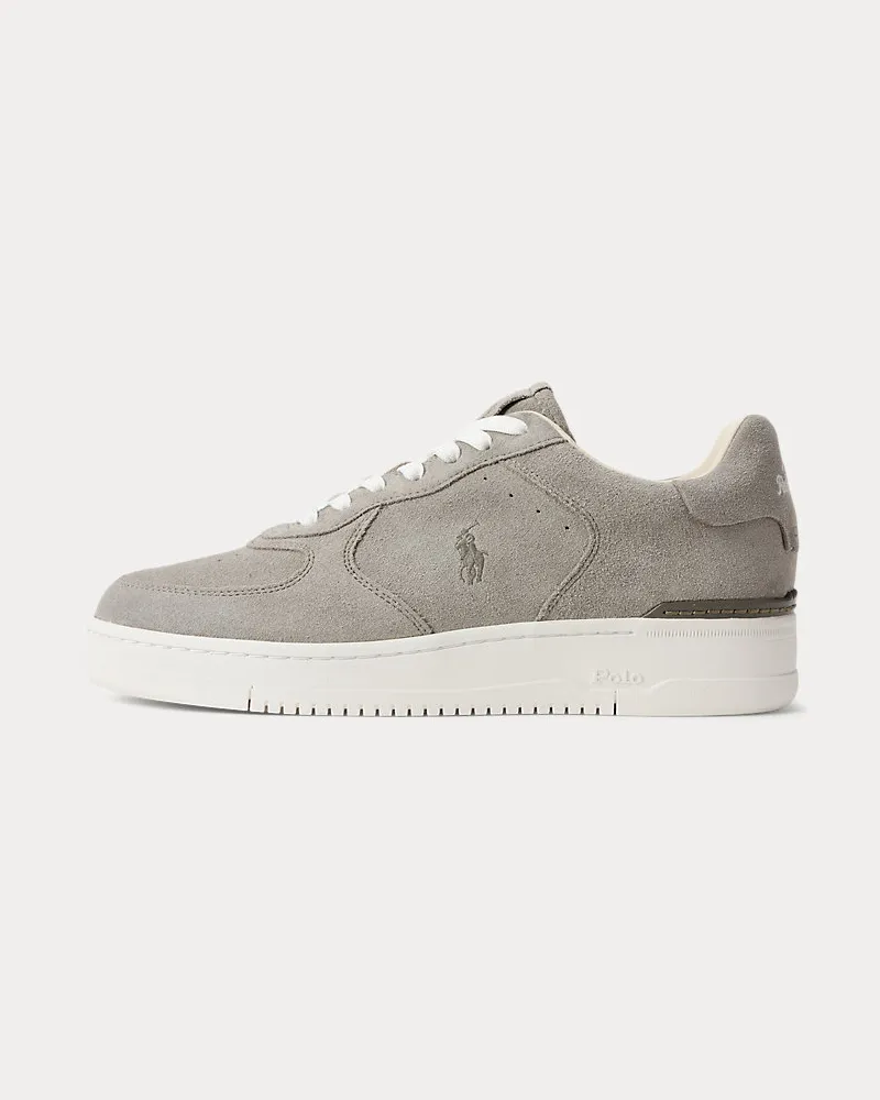 Ralph Lauren Sneaker Masters Court aus Wildleder Grey
