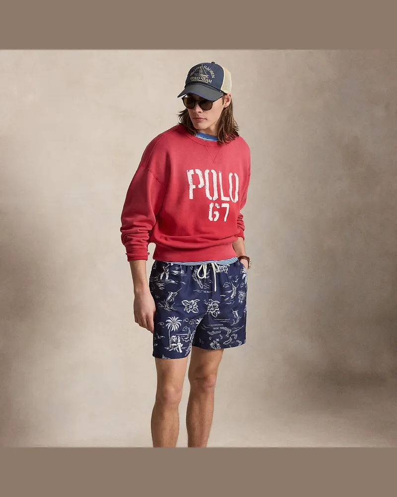 Ralph Lauren Badeshorts Traveler mit Polo Bear Blue