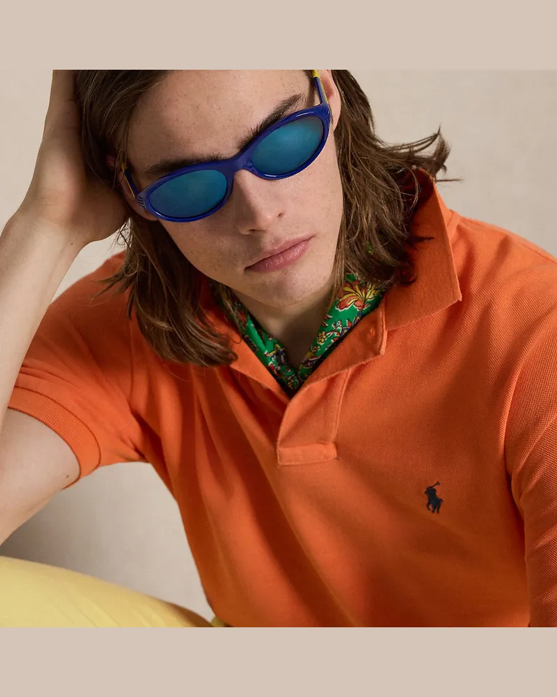 Ralph Lauren Ovale Sonnenbrille Polo Sport Blue