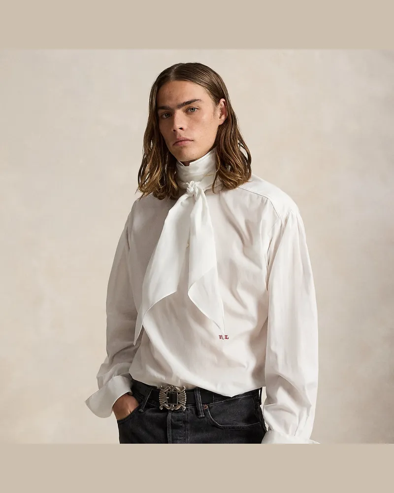 Ralph Lauren Classic-Fit Hemd mit Halstuch White