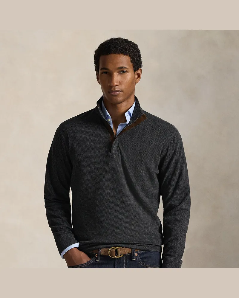 Ralph Lauren Luxuriöser Pullover aus Jersey Grey