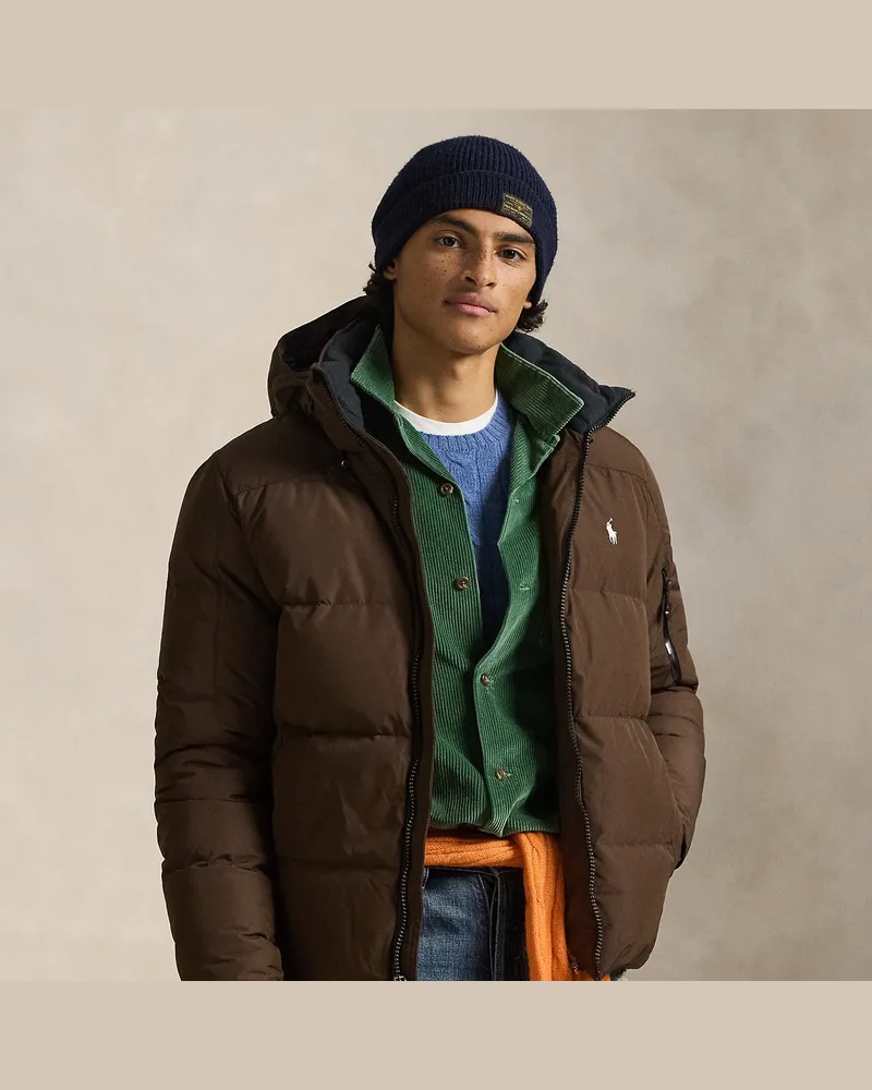 Ralph Lauren Daunenjacke mit Kapuze Brown