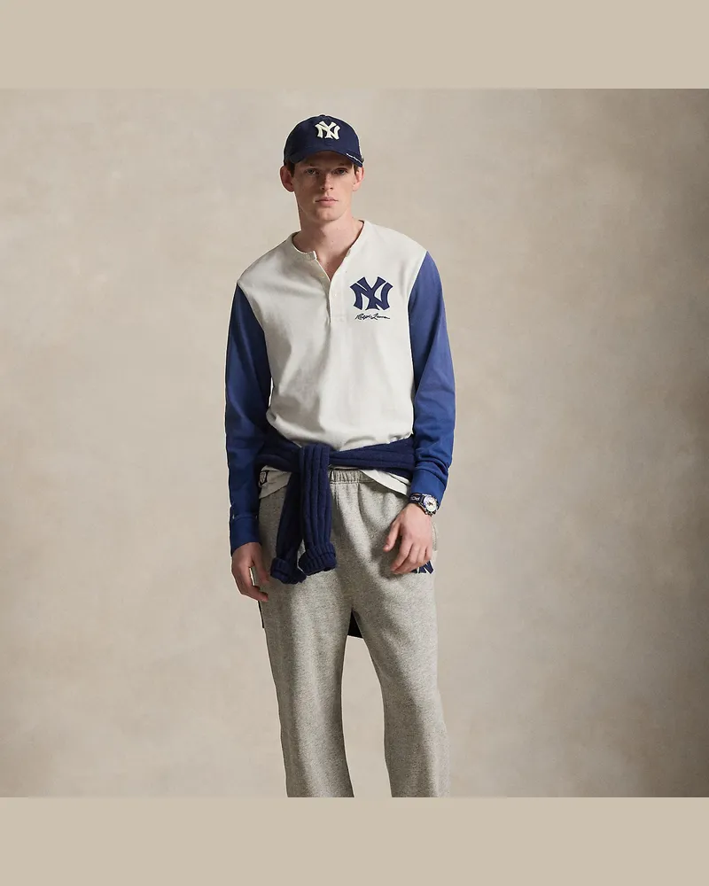 Ralph Lauren Henley-Hemd Polo  Ralph Lauren Lauren Yankees Grey
