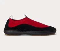 Neopren-Sneaker mit Wildlederbesatz