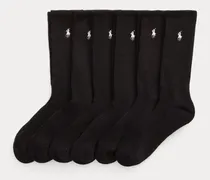 6er-Pack Crew-Socken mit Baumwolle