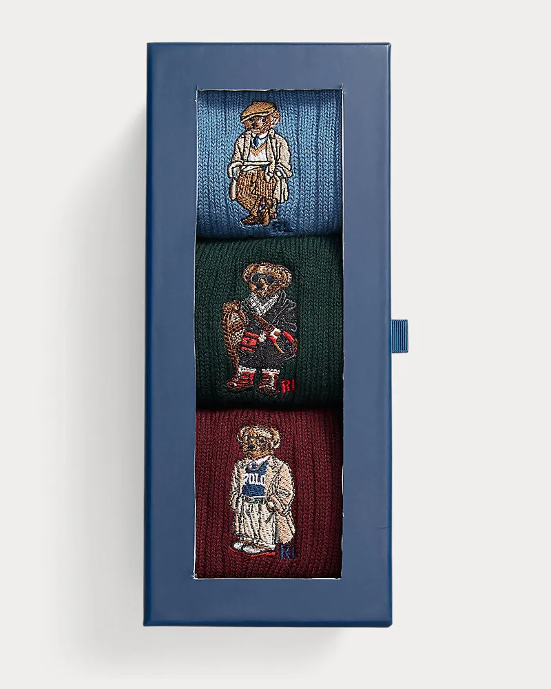 Ralph Lauren 3er-Pack Crew-Socken als Geschenkset Multi
