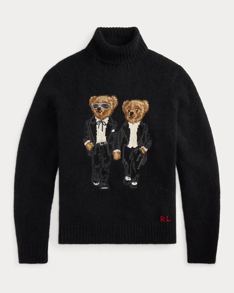 Ralph Lauren Pullover mit  Ralph Lauren & Ricky Tuxedo Bear Black