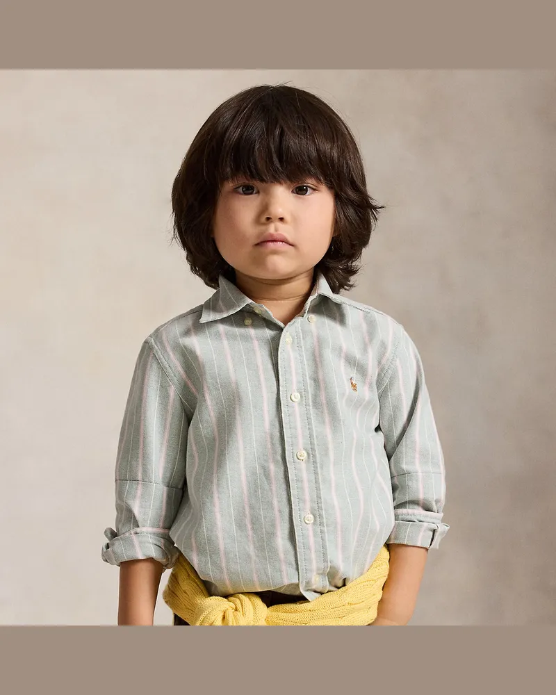 Ralph Lauren Gestreiftes Hemd aus Baumwolloxford Multi