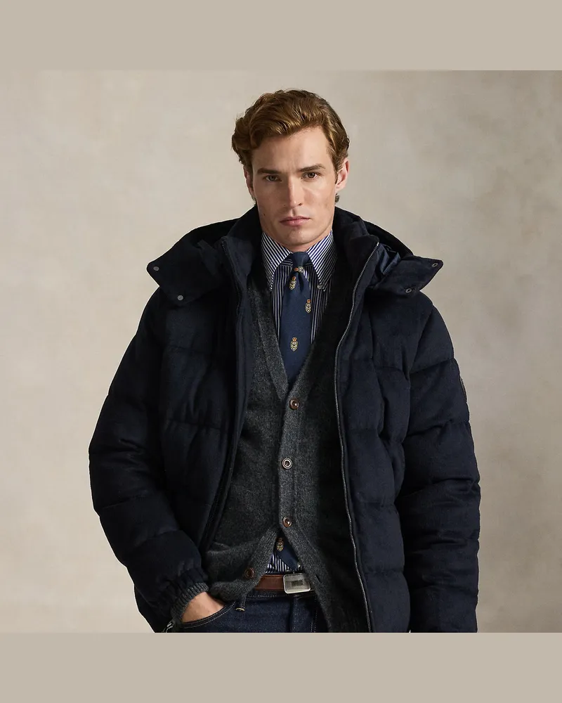 Ralph Lauren Die Daunenjacke Decker aus Melton Blue