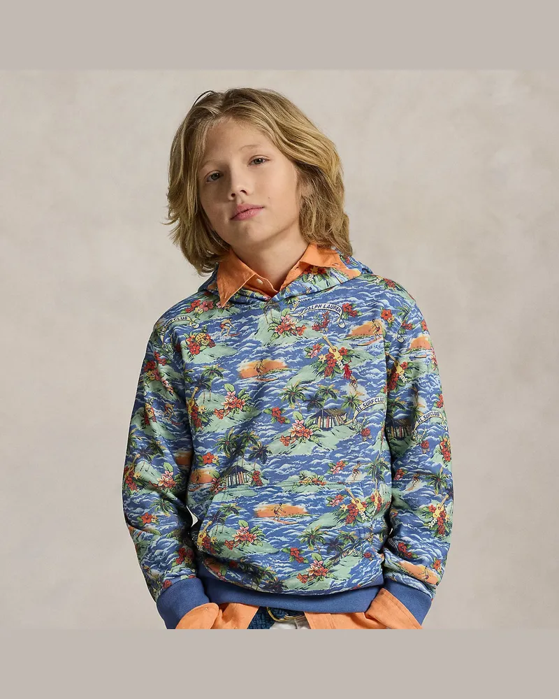 Ralph Lauren French-Terry-Hoodie mit Tropenmotiv Multi