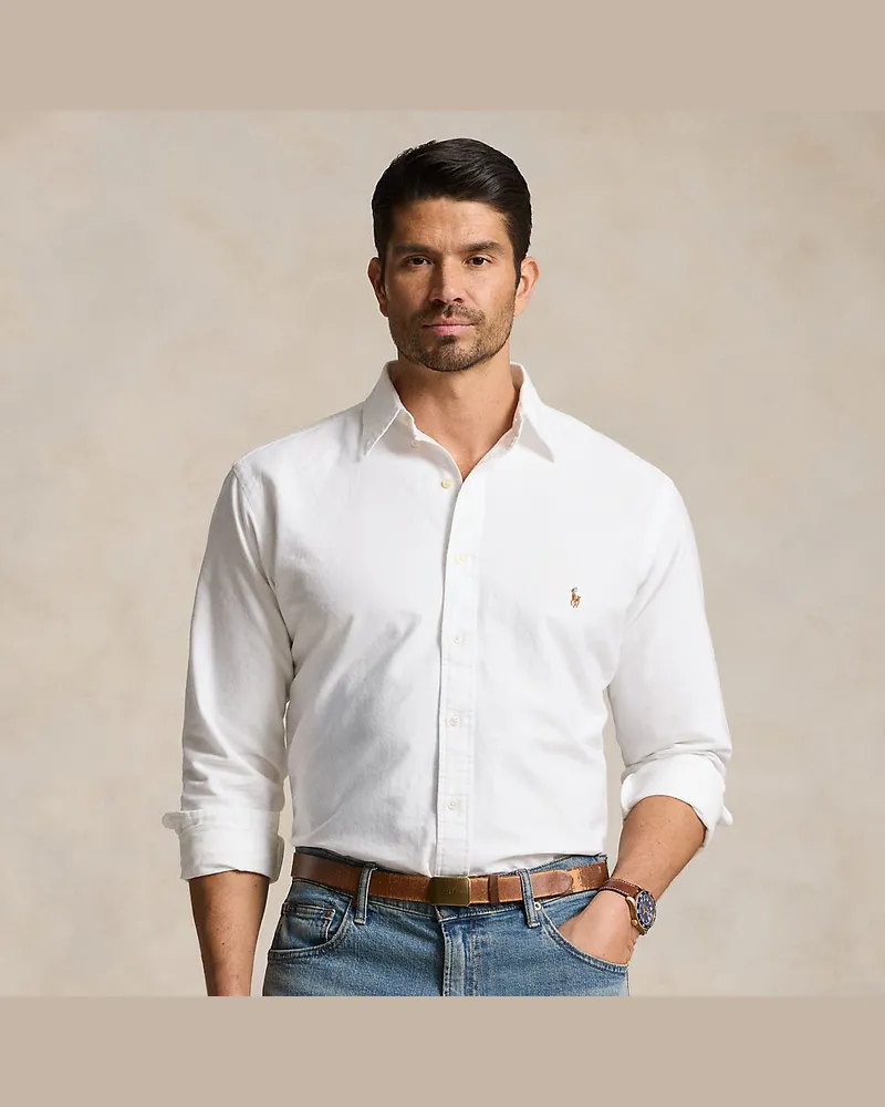 Ralph Lauren Große Größen - Das klassische Oxfordhemd White