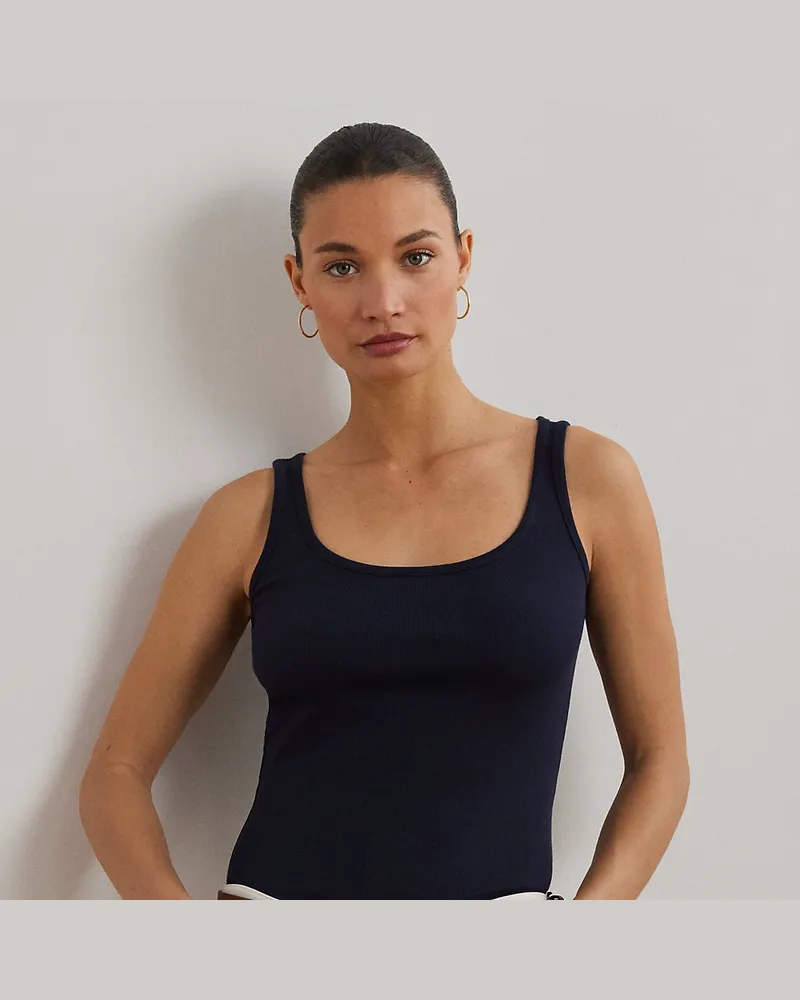 Ralph Lauren Tanktop aus Stretchbaumwolle Blue