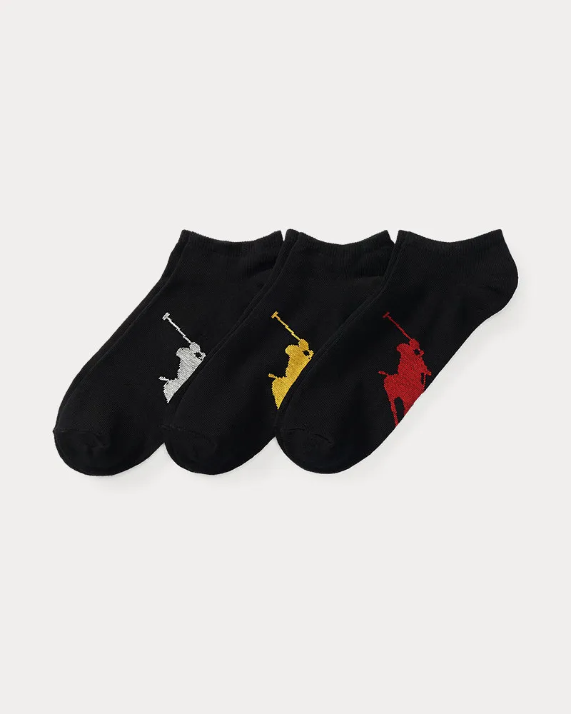 Ralph Lauren 3-er Pack Socken mit Big Pony Black