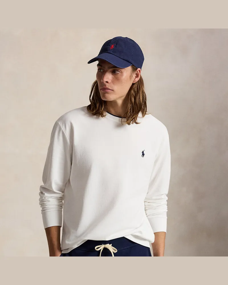 Ralph Lauren Classic-Fit T-Shirt aus Stretchpiqué White