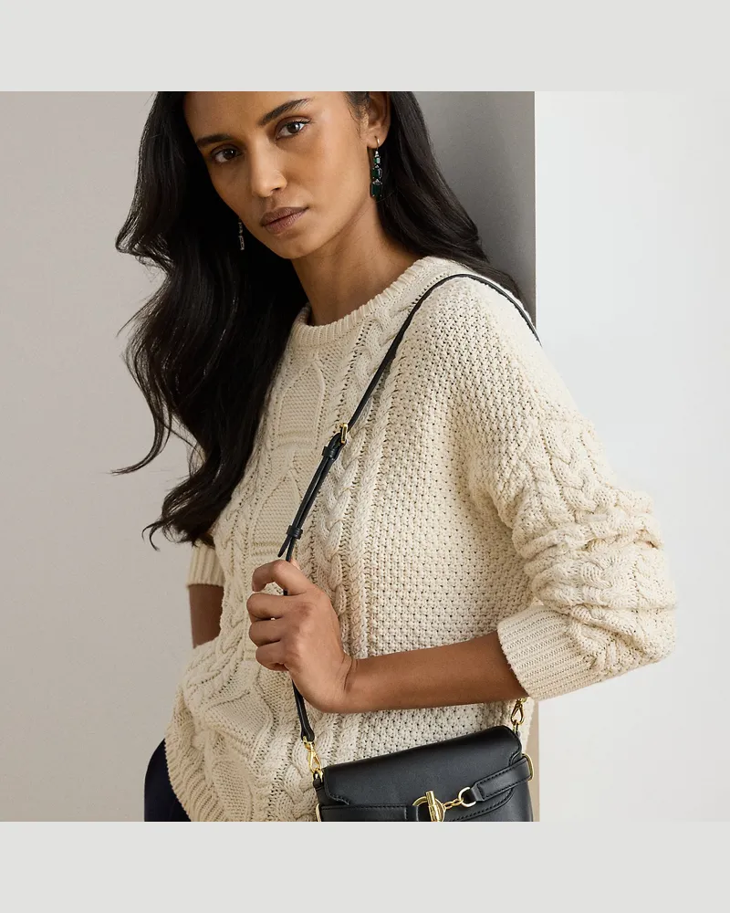 Ralph Lauren Kleine Umhängetasche Blaike aus Leder Black