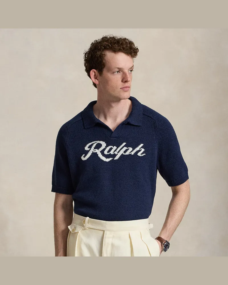 Ralph Lauren Der Kurzarmpullover  Ralph Lauren mit Logo Blue
