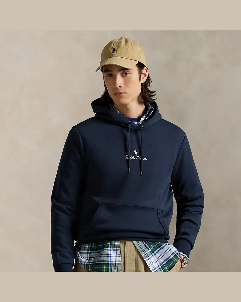 Ralph Lauren Doppellagige Kapuzenjacke mit Logo Blue