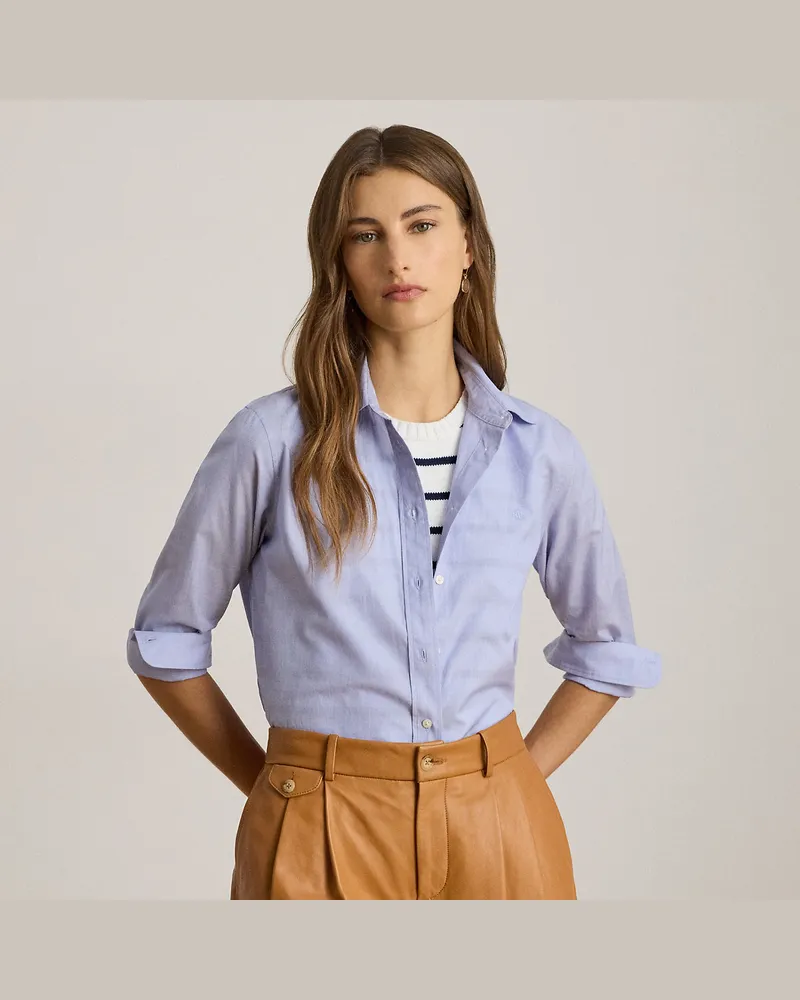 Ralph Lauren Classic-Fit-Baumwollhemd Blue