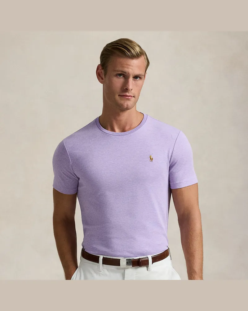 Ralph Lauren Weiches Custom-Slim-Fit T-Shirt Purple