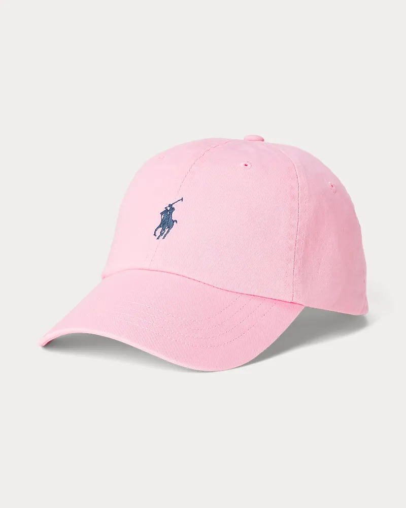 Ralph Lauren Baseballkappe aus Baumwollchino Pink