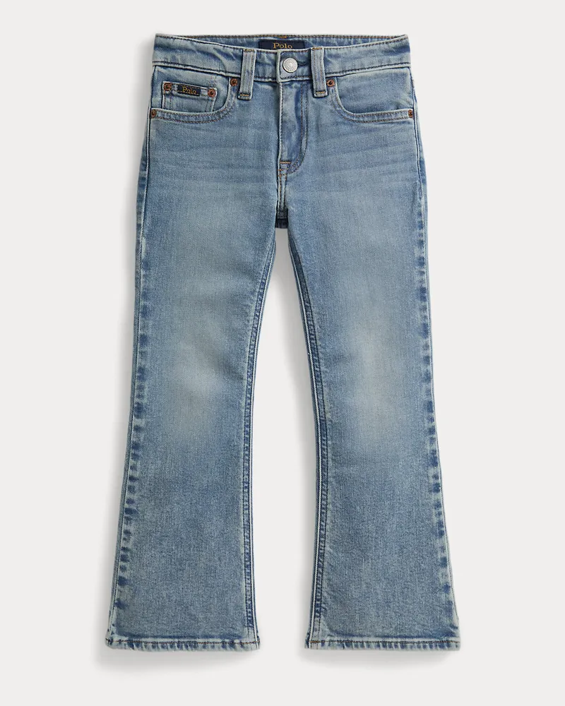 Ralph Lauren Flare-Fit Stretch-Denim-Jeans Blue
