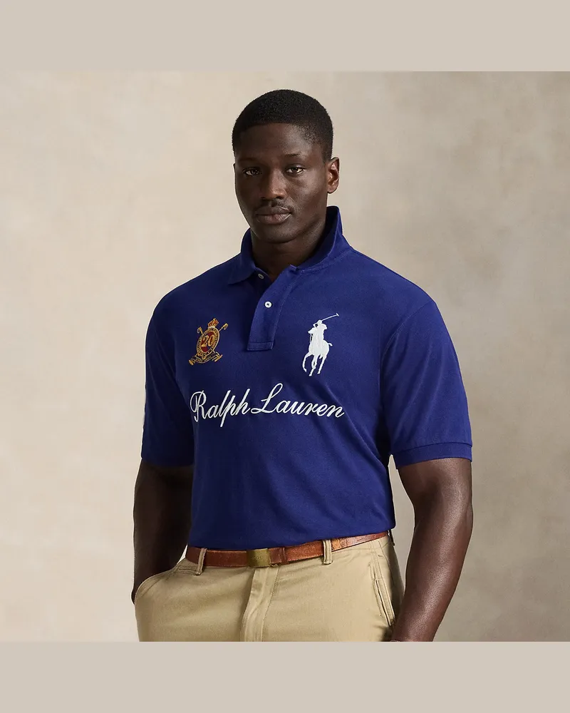 Ralph Lauren Große Größen - Poloshirt mit Jubiläumswappen Blue