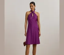 Neckholder-Cocktailkleid aus Charmeuse