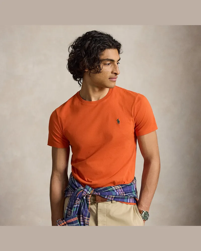 Ralph Lauren Custom-Slim-Fit Jersey-T-Shirt Orange