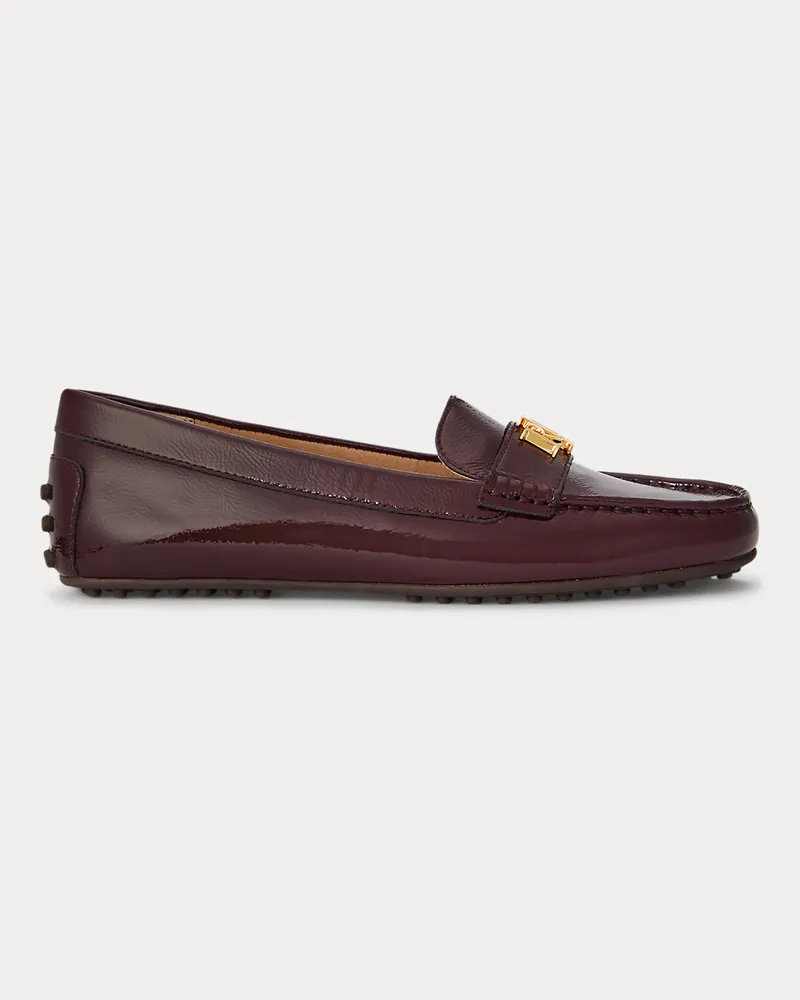 Ralph Lauren Loafer Barnsbury aus Knitter-Lackleder Red