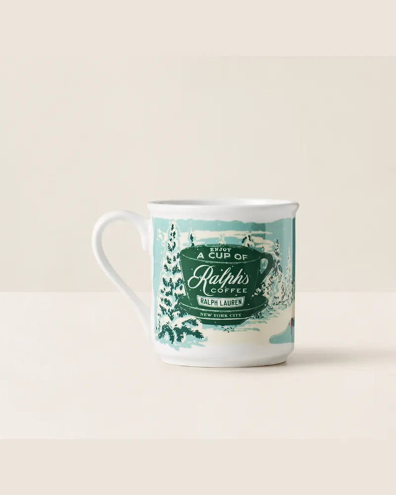Ralph Lauren Home Tasse  Ralph Lauren’s Coffee mit Festtagsszene Multi