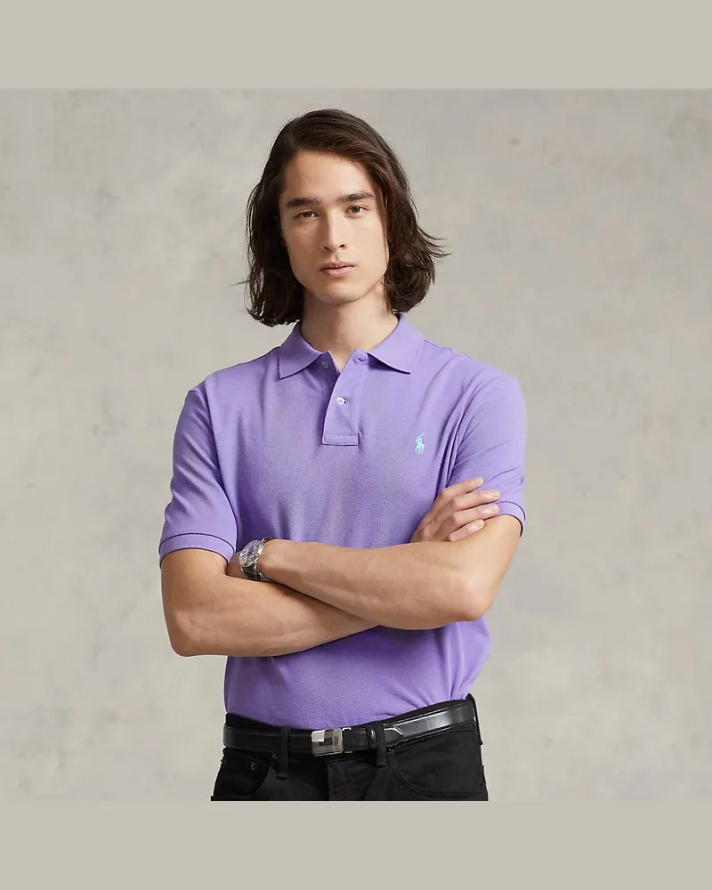 Ralph Lauren Slim-Fit Poloshirt aus Piqué Purple