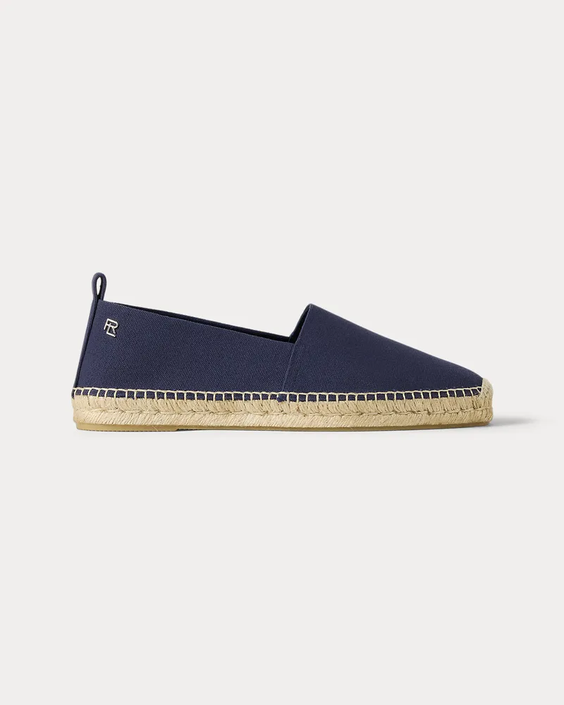 Ralph Lauren Baumwollsegeltuch-Espadrille Bosworth Blue