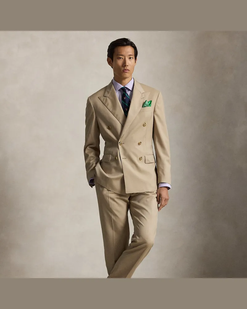Ralph Lauren Tailored-Fit Polo-Anzug Brown
