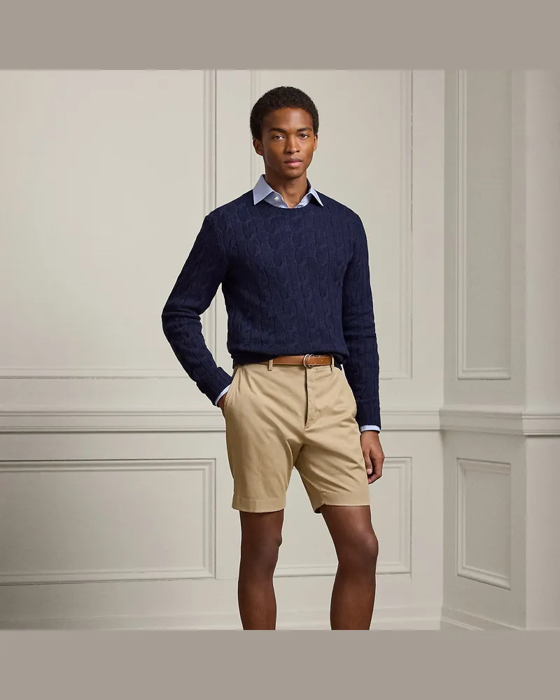 Ralph Lauren Handgeschneiderte Stretch-Chinoshorts Tan