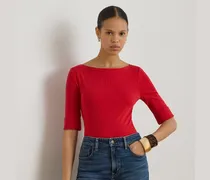 Kurzgrößen - T-Shirt mit U-Boot-Ausschnitt