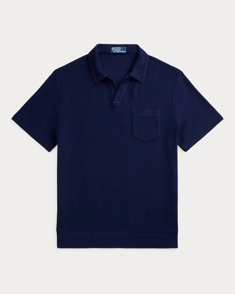 Ralph Lauren Standard-Fit Poloshirt aus Waben-Piqué Blue